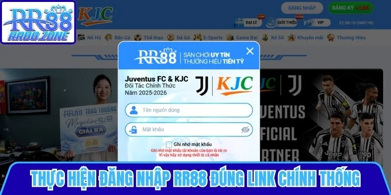 Thực hiện đăng nhập RR88 đúng link chính thống