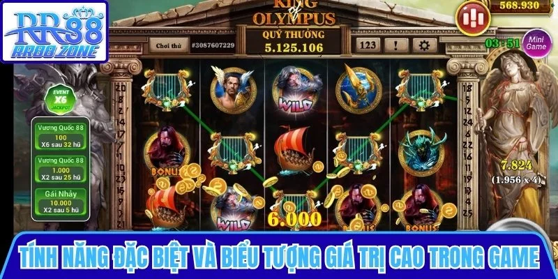 Tính năng đặc biệt và biểu tượng giá trị cao trong game